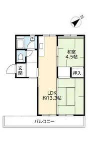 UR金剛【3030401号室】の間取り