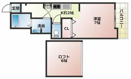 グランドール森友【4階】の間取り