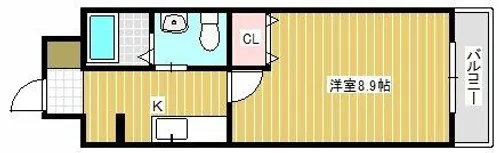 LaputaⅡ【202号室】の間取り
