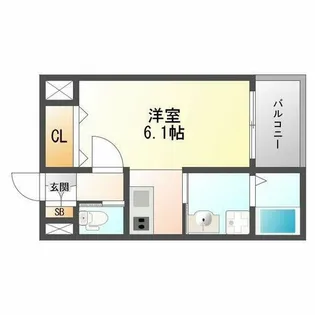 レヴィータ加島【1階】の間取り