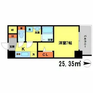 アドバンス江坂東コンフィ【5階】の間取り