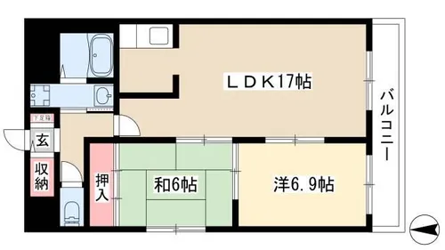 インプルーブ金山【501号室】の間取り