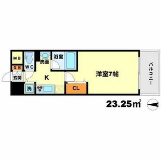 アーデン江坂【9階】の間取り