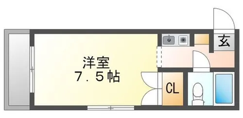 パルコ壱番館【2階】の間取り