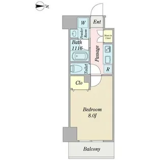 プロシード金山3【0802号室】の間取り