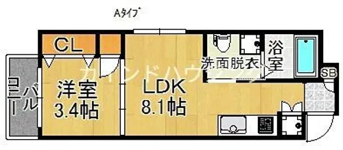 メゾン・オークルⅡ【2階】の間取り