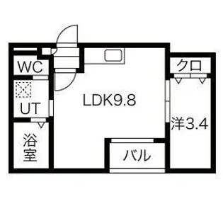 Warren motogoⅠ【202号室】の間取り