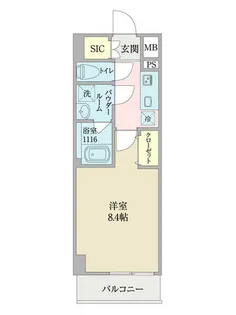 WESTIN柴田【0502号室】の間取り