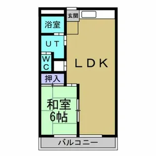 コスモタウン【3階】の間取り