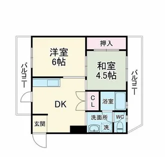 ハイツ丸栄【5階】の間取り