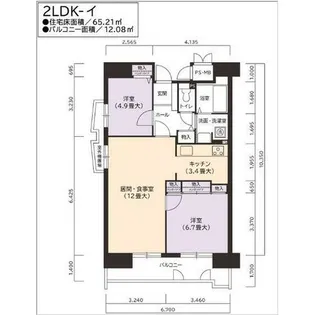 URアーバンラフレ金山【0001107号室】の間取り