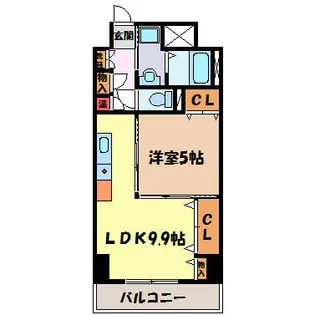 プレステージ千種【2階】の間取り