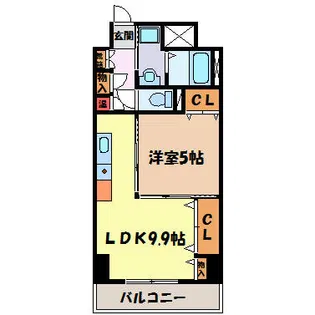 プレステージ千種【6階】の間取り