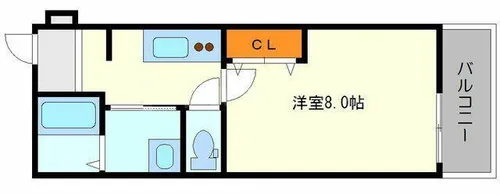 大阪府大阪市淀川区東三国1丁目【アパート】の間取り
