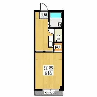 コスモハイツエコー【2階】の間取り