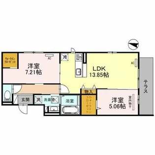 エヌプレミール【3階】の間取り