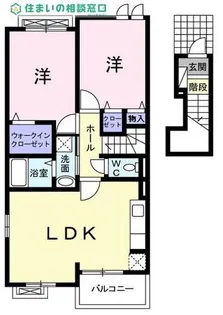 愛知県岡崎市中島町字明生池【アパート】の間取り