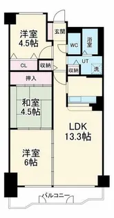 ウィステリア千里【3階】の間取り