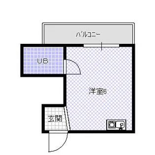 1Rの間取り画像