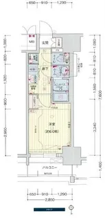 プレサンスNAGOYAシティオ【3階】の間取り