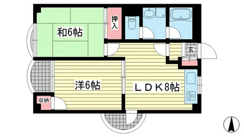 山手ビルマンション【301号室】の間取り