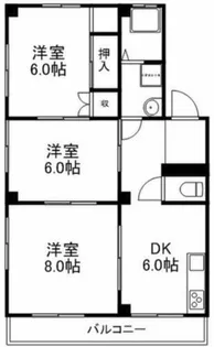 ファミリーマンション住吉【4階】の間取り