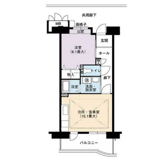 URアーバンラフレ虹ヶ丘東【0020203号室】の間取り