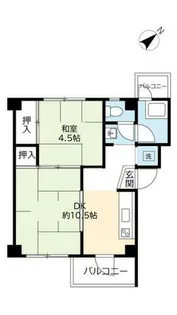 UR助松【0530402号室】の間取り