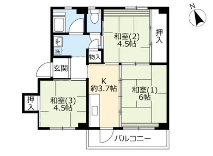 UR明石舞子【A260505号室】の間取り