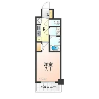 プレデコート西京極【6階】の間取り