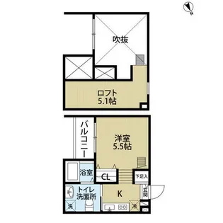 sofitel鶴里【203号室】の間取り
