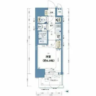 グランカリテ北梅田【9階】の間取り