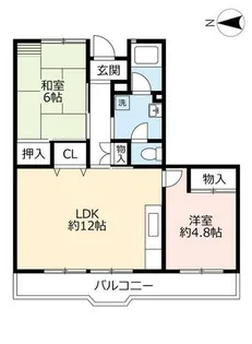 UR水草【0010504号室】の間取り
