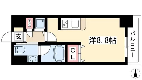 glanz【9階】の間取り