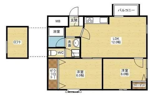 ビラ小松【1階】の間取り