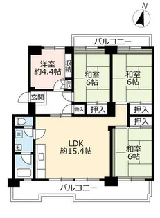 UR千代が丘【1030802号室】の間取り