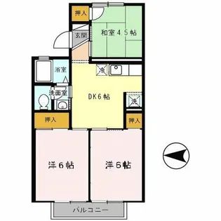 エスポワールT【2階】の間取り