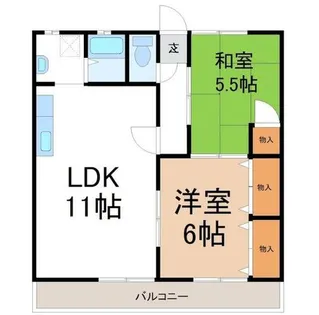 マンション久保田【404号室】の間取り