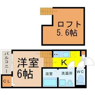 ハーモニーテラス名楽町【1階】の間取り