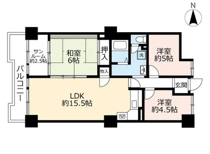 URアーバニア千代田【0001310号室】の間取り