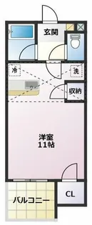 セザンヌ神野新田3【111号室】の間取り