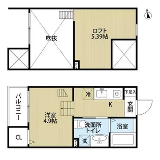 レクサス1439【1階】の間取り