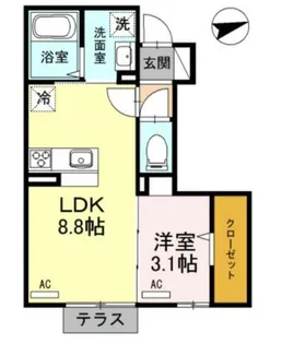 リッチキャッスルⅢ【1階】の間取り