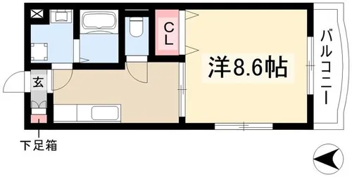 ジョビII【3階】の間取り