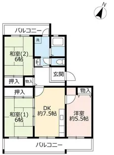 UR奈良青山一丁目【0070302号室】の間取り