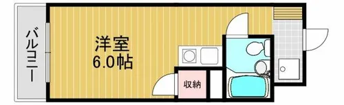 レジデンスサザン【5階】の間取り