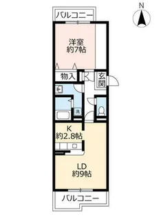 URアミティ光台【0040102号室】の間取り