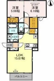 ラ・メゾン狭山【2階】の間取り