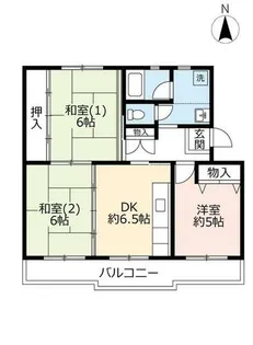 UR高の原駅西【0130503号室】の間取り