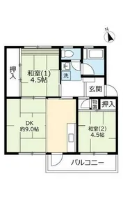 UR西大和星和台【0080405号室】の間取り